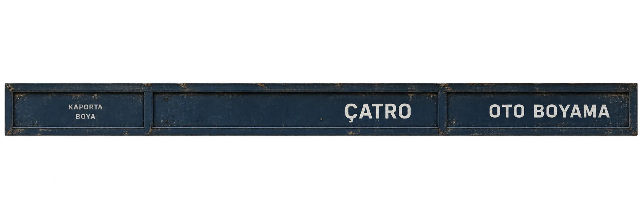 ÇATRO OTO BOYAMA - kirli metal sanayi tabelası