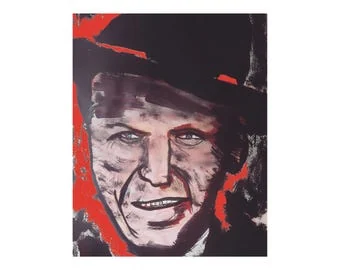 İlker OrtaçによるFrank Sinatraの肖像のアートプリント、A4用紙の複製作品