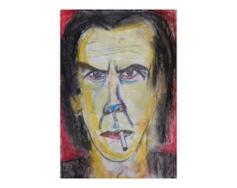 Nick Cave: Porträt beim Rauchen · İlker Ortaç