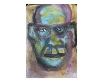 Michel Foucault : Œuvre murale à imprimer, fichier JPEG à télécharger, œuvre de İlker Ortaç