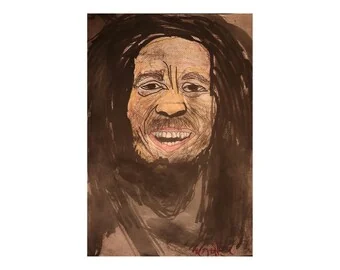 İlker OrtaçによるBob Marley 印刷用ウォールアート、JPEGダウンロード