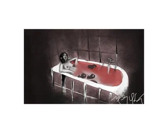 Weiblicher Akt in der Badewanne · İlker Ortaç