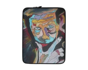 Tom Waits : Portrait multicolore : Housse pour ordinateur portable, 13 ou 15 pouces par İlker Ortaç