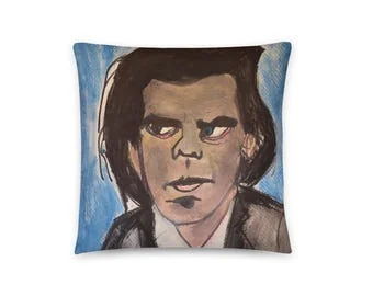 Nick Cave: Portreya şîn: Bergê balîfê, 16x16 înç, Tenê berg ji aliyê İlker Ortaç ve