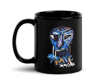 MF DOOM: Tasse aus schwarzer Keramik, 11 oz, von İlker Ortaç