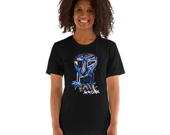 MF DOOM: Schwarzes T-Shirt, Bella Canvas 3001, von İlker Ortaç