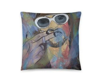 Kurt Cobain: Bergê balîfê, 16x16 înç, Tenê berg ji aliyê İlker Ortaç ve