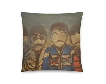 The Beatles: Portreya komê: Bergê balîfê, 16x16 înç, Tenê berg ji aliyê İlker Ortaç ve