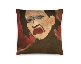 Marilyn Manson: Portreya bi vegotineke bihêz: Bergê balîfê, 16x16 înç, Tenê berg ji aliyê İlker Ortaç ve