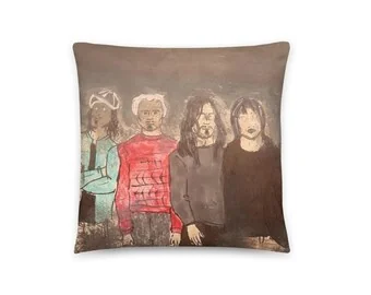 Red Hot Chili Peppers: Portreya komê: Bergê balîfê, 16x16 înç, Tenê berg ji aliyê İlker Ortaç ve