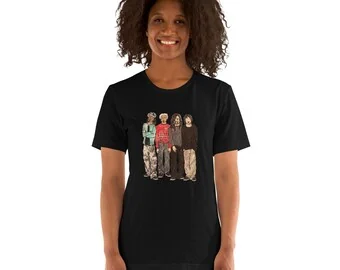 Red Hot Chili Peppers: Portre: Tîşorta reş, Bella Canvas 3001 ji aliyê İlker Ortaç ve