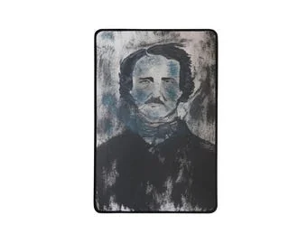 Edgar Allan Poe : Tapis de bureau, tapis de souris de 12x18 pouces par İlker Ortaç