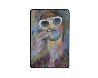 Kurt Cobain : Tapis de bureau, tapis de souris de 12x18 pouces par İlker Ortaç