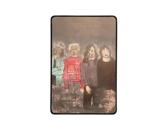 Red Hot Chili Peppers : Portrait de groupe : Tapis de bureau, tapis de souris de 12x18 pouces par İlker Ortaç